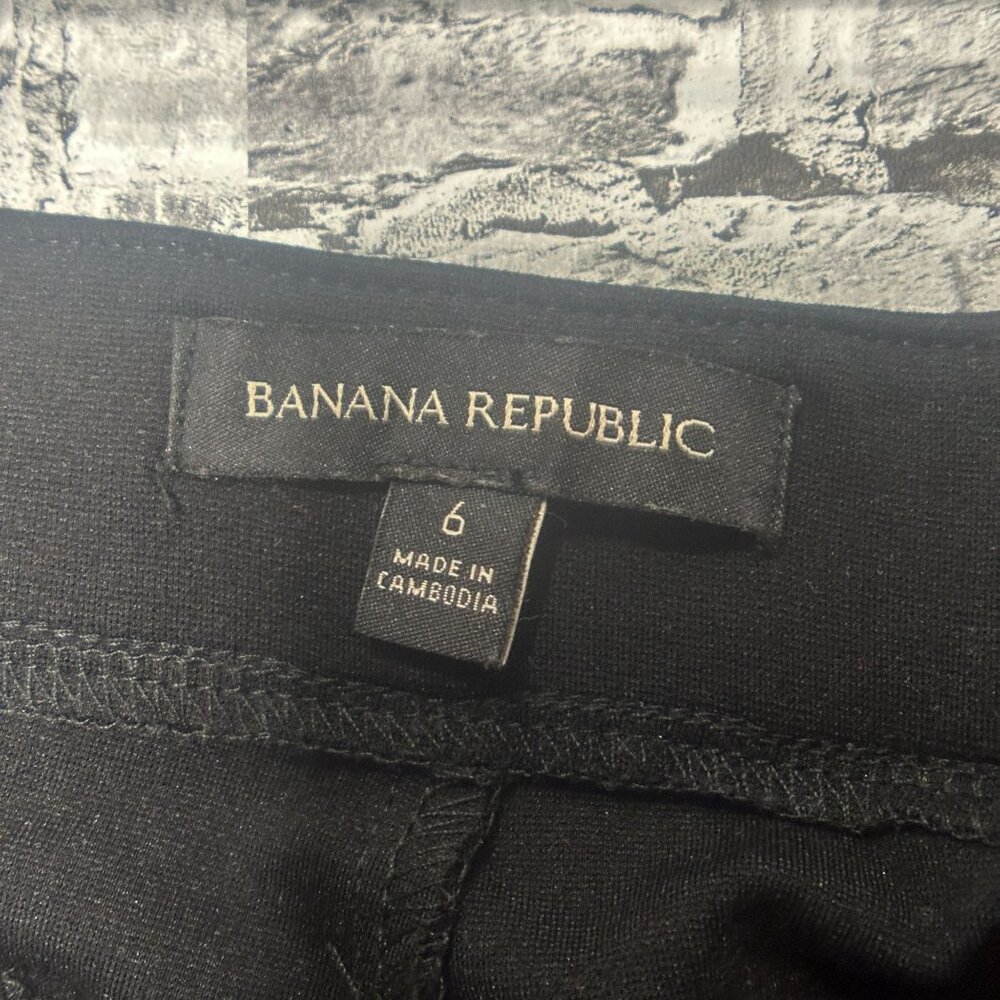NWOT Banana Republic Women's Ponte Pant Size 6 (Black) - Picture 4 of 9